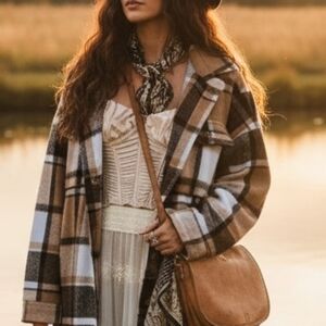 Abercrombie & Finch Gilly Hicks Ruffled Satin Corset Top Size Large